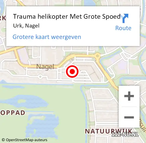 Locatie op kaart van de 112 melding: Trauma helikopter Met Grote Spoed Naar Urk, Nagel op 14 juni 2024 18:34