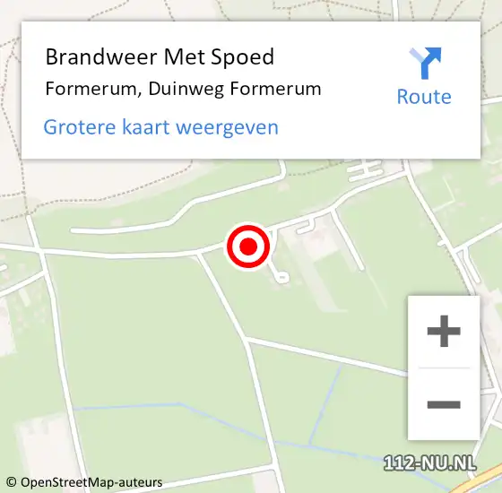 Locatie op kaart van de 112 melding: Brandweer Met Spoed Naar Formerum, Duinweg Formerum op 14 juni 2024 20:13