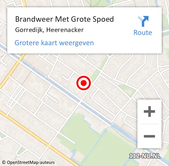 Locatie op kaart van de 112 melding: Brandweer Met Grote Spoed Naar Gorredijk, Heerenacker op 16 juni 2024 03:08