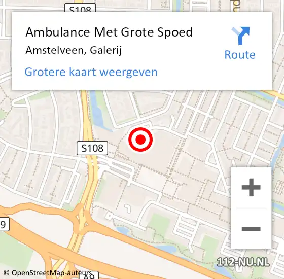 Locatie op kaart van de 112 melding: Ambulance Met Grote Spoed Naar Amstelveen, Galerij op 16 juni 2024 14:21