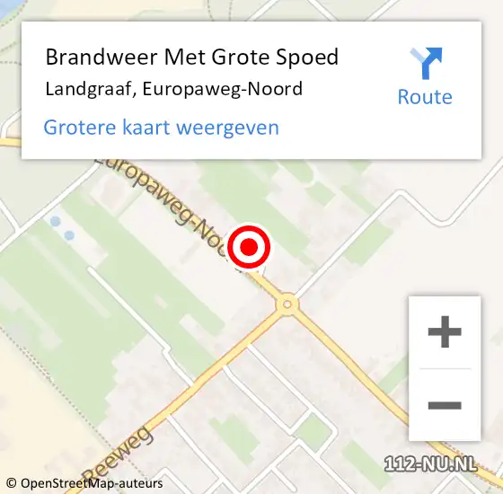 Locatie op kaart van de 112 melding: Brandweer Met Grote Spoed Naar Landgraaf, Europaweg-Noord op 16 juni 2024 16:44