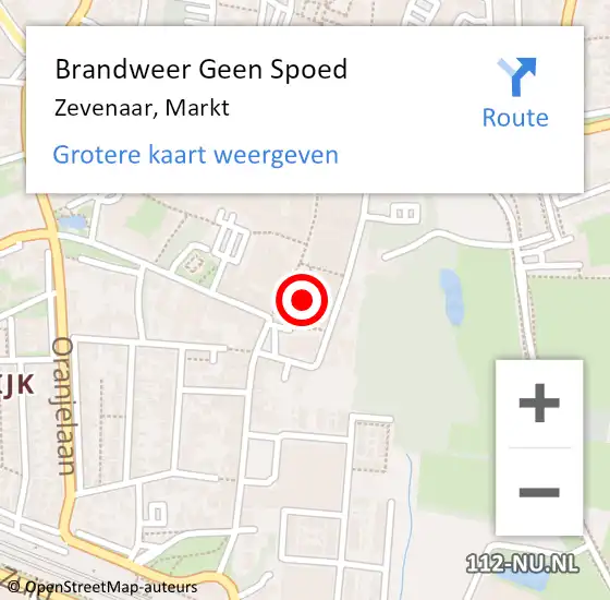 Locatie op kaart van de 112 melding: Brandweer Geen Spoed Naar Zevenaar, Markt op 18 juni 2024 18:14