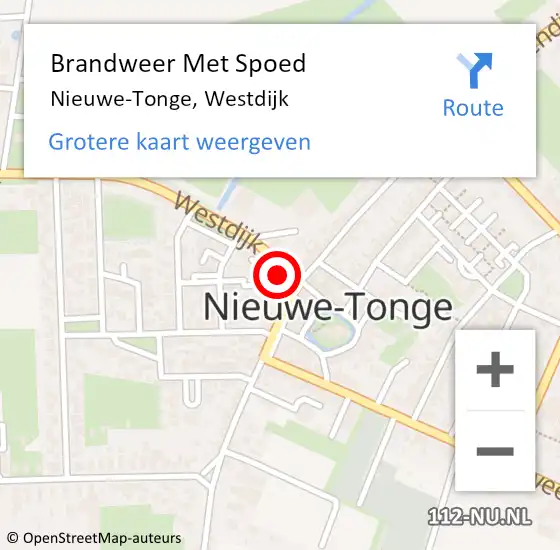 Locatie op kaart van de 112 melding: Brandweer Met Spoed Naar Nieuwe-Tonge, Westdijk op 19 juni 2024 05:28