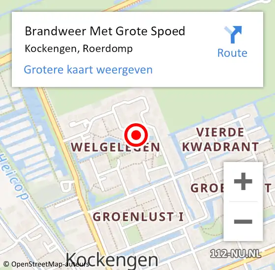 Locatie op kaart van de 112 melding: Brandweer Met Grote Spoed Naar Kockengen, Roerdomp op 19 juni 2024 09:57