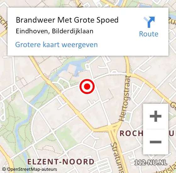 Locatie op kaart van de 112 melding: Brandweer Met Grote Spoed Naar Eindhoven, Bilderdijklaan op 20 juni 2024 01:32