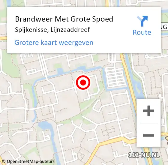 Locatie op kaart van de 112 melding: Brandweer Met Grote Spoed Naar Spijkenisse, Lijnzaaddreef op 20 juni 2024 02:16