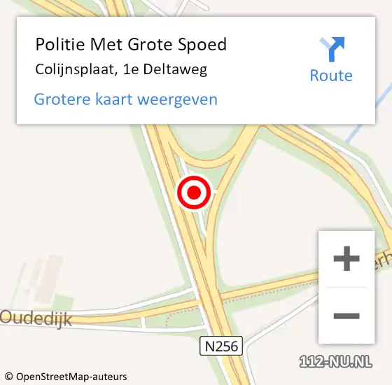 Locatie op kaart van de 112 melding: Politie Met Grote Spoed Naar Colijnsplaat, 1e Deltaweg op 20 juni 2024 17:33