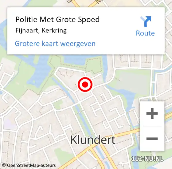 Locatie op kaart van de 112 melding: Politie Met Grote Spoed Naar Fijnaart, Kerkring op 22 juni 2024 00:10