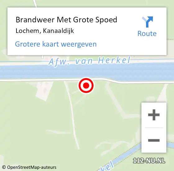 Locatie op kaart van de 112 melding: Brandweer Met Grote Spoed Naar Lochem, Kanaaldijk op 22 juni 2024 13:39