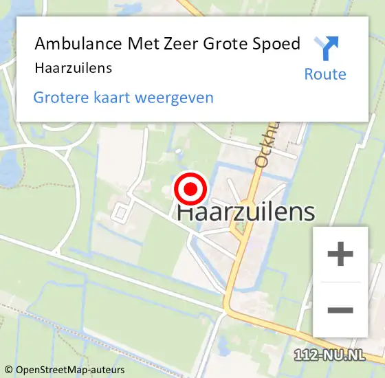 Locatie op kaart van de 112 melding: Ambulance Met Zeer Grote Spoed Naar Haarzuilens op 23 juni 2024 11:32