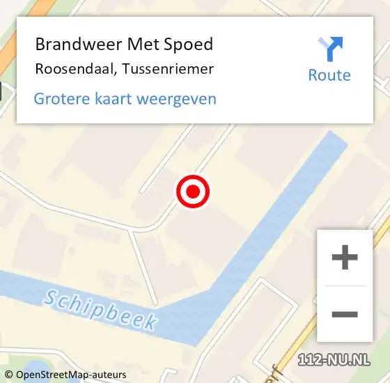 Locatie op kaart van de 112 melding: Brandweer Met Spoed Naar Roosendaal, Tussenriemer op 23 juni 2024 15:12