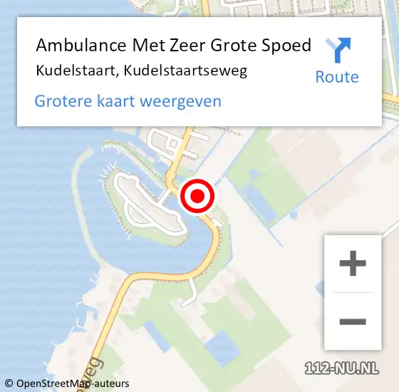 Locatie op kaart van de 112 melding: Ambulance Met Zeer Grote Spoed Naar Kudelstaart, Kudelstaartseweg op 23 juni 2024 17:11