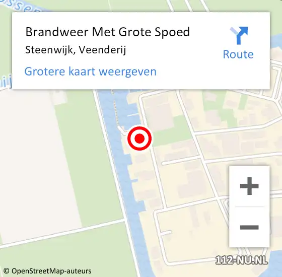 Locatie op kaart van de 112 melding: Brandweer Met Grote Spoed Naar Steenwijk, Veenderij op 24 juni 2024 10:04