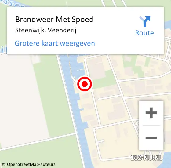 Locatie op kaart van de 112 melding: Brandweer Met Spoed Naar Steenwijk, Veenderij op 24 juni 2024 11:04