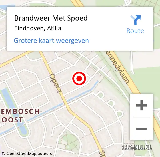 Locatie op kaart van de 112 melding: Brandweer Met Spoed Naar Eindhoven, Atilla op 24 juni 2024 19:42