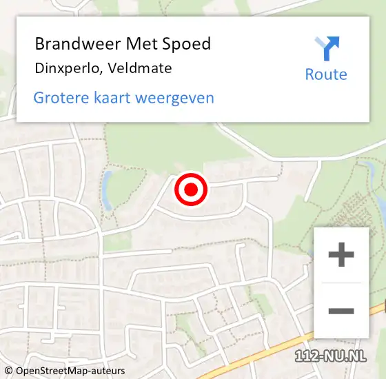 Locatie op kaart van de 112 melding: Brandweer Met Spoed Naar Dinxperlo, Veldmate op 25 juni 2024 21:43