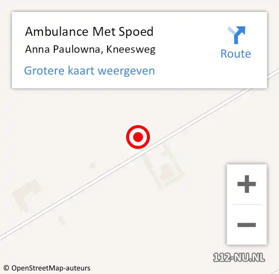 Locatie op kaart van de 112 melding: Ambulance Met Spoed Naar Anna Paulowna, Kneesweg op 26 juni 2024 02:10