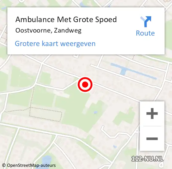 Locatie op kaart van de 112 melding: Ambulance Met Grote Spoed Naar Oostvoorne, Zandweg op 26 juni 2024 15:31