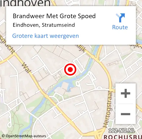 Locatie op kaart van de 112 melding: Brandweer Met Grote Spoed Naar Eindhoven, Stratumseind op 27 juni 2024 00:10