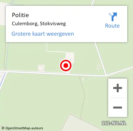 Locatie op kaart van de 112 melding: Politie Culemborg, Stokvisweg op 27 juni 2024 08:12