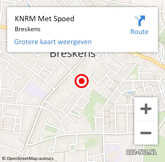 Locatie op kaart van de 112 melding: KNRM Met Spoed Naar Breskens op 27 juni 2024 15:38
