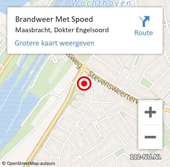 Locatie op kaart van de 112 melding: Brandweer Met Spoed Naar Maasbracht, Dokter Engelsoord op 27 juni 2024 19:37