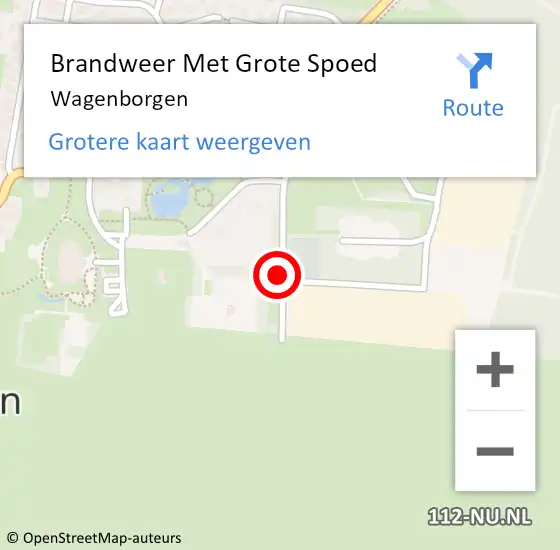 Locatie op kaart van de 112 melding: Brandweer Met Grote Spoed Naar Wagenborgen op 27 juni 2024 20:48