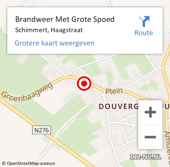 Locatie op kaart van de 112 melding: Brandweer Met Grote Spoed Naar Schimmert, Haagstraat op 2 juli 2024 08:42