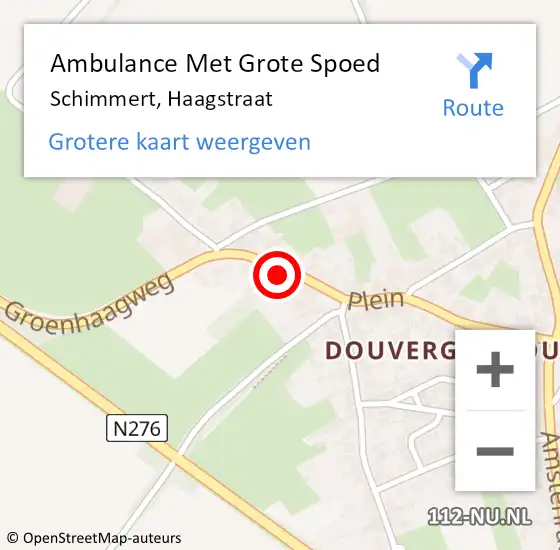 Locatie op kaart van de 112 melding: Ambulance Met Grote Spoed Naar Schimmert, Haagstraat op 2 juli 2024 08:44