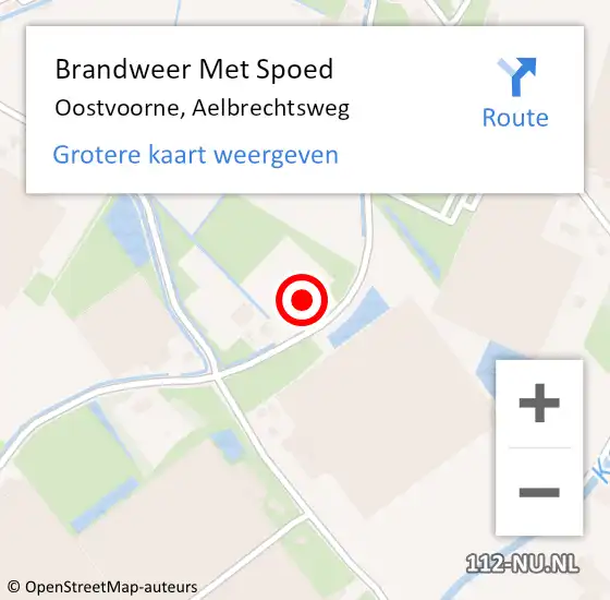 Locatie op kaart van de 112 melding: Brandweer Met Spoed Naar Oostvoorne, Aelbrechtsweg op 2 juli 2024 10:58