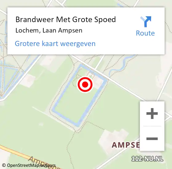 Locatie op kaart van de 112 melding: Brandweer Met Grote Spoed Naar Lochem, Laan Ampsen op 5 juli 2024 09:23