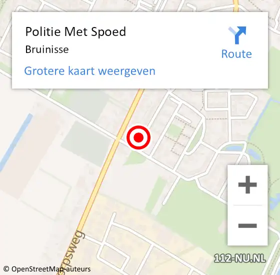 Locatie op kaart van de 112 melding: Politie Met Spoed Naar Bruinisse op 5 juli 2024 16:45