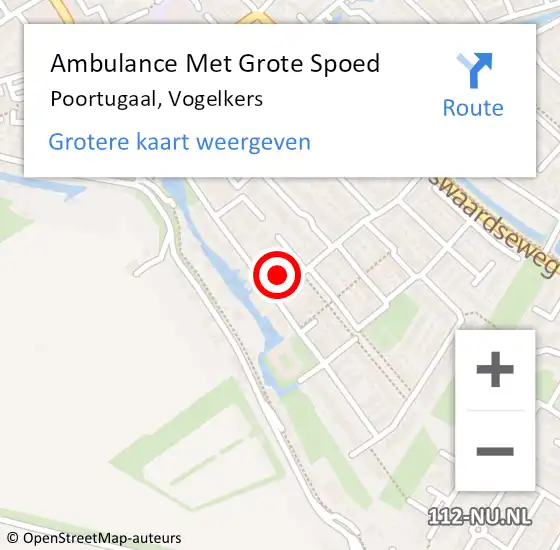 Locatie op kaart van de 112 melding: Ambulance Met Grote Spoed Naar Poortugaal, Vogelkers op 6 juli 2024 16:08