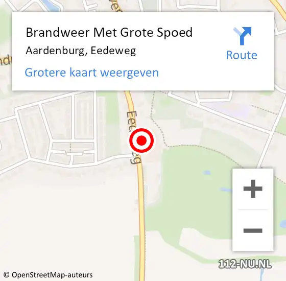 Locatie op kaart van de 112 melding: Brandweer Met Grote Spoed Naar Aardenburg, Eedeweg op 8 juli 2024 20:27