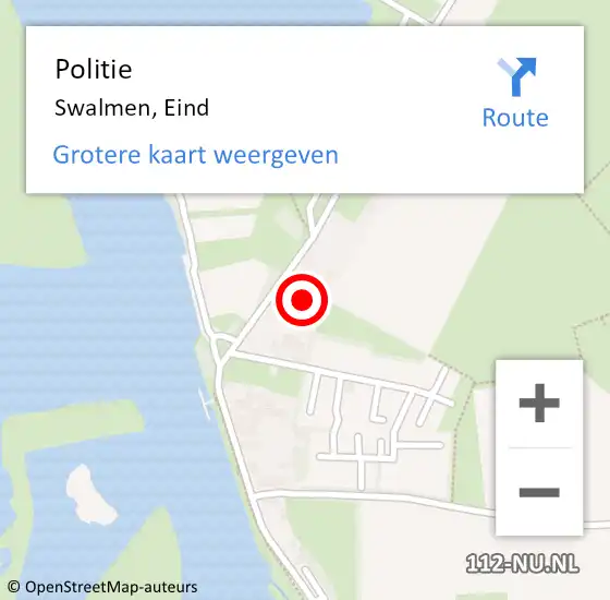 Locatie op kaart van de 112 melding: Politie Swalmen, Eind op 10 juli 2024 07:56