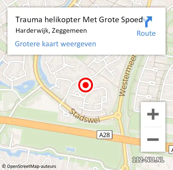 Locatie op kaart van de 112 melding: Trauma helikopter Met Grote Spoed Naar Harderwijk, Zeggemeen op 10 juli 2024 20:55