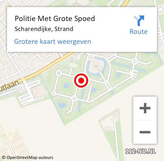 Locatie op kaart van de 112 melding: Politie Met Grote Spoed Naar Scharendijke, Strand op 12 juli 2024 06:11