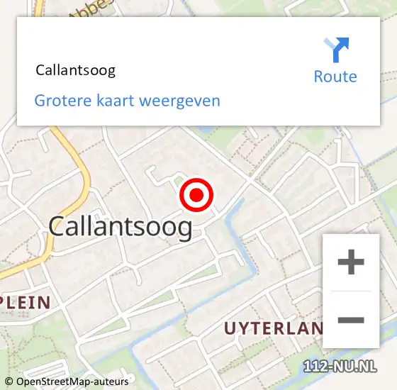 Locatie op kaart van de 112 melding:  Callantsoog op 12 juli 2024 19:28