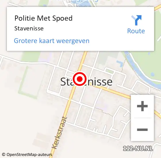 Locatie op kaart van de 112 melding: Politie Met Spoed Naar Stavenisse op 13 juli 2024 12:26