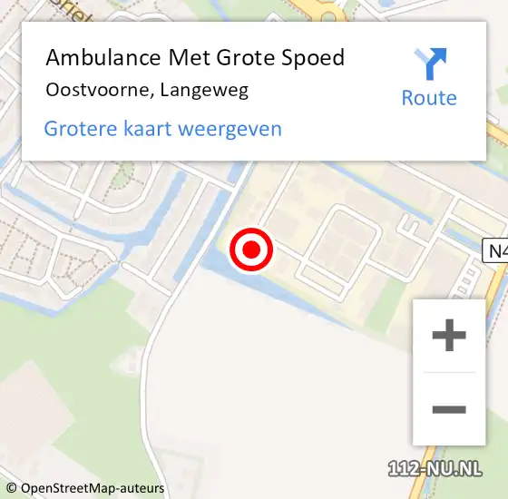 Locatie op kaart van de 112 melding: Ambulance Met Grote Spoed Naar Oostvoorne, Langeweg op 14 juli 2024 00:07