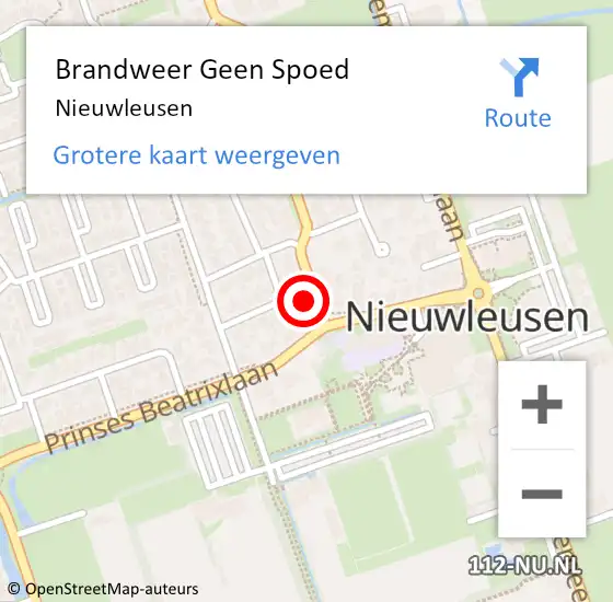 Locatie op kaart van de 112 melding: Brandweer Geen Spoed Naar Nieuwleusen op 14 juli 2024 23:08