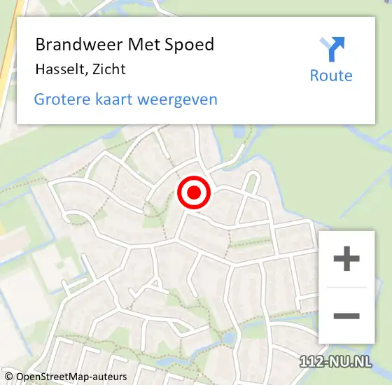 Locatie op kaart van de 112 melding: Brandweer Met Spoed Naar Hasselt, Zicht op 15 juli 2024 16:13