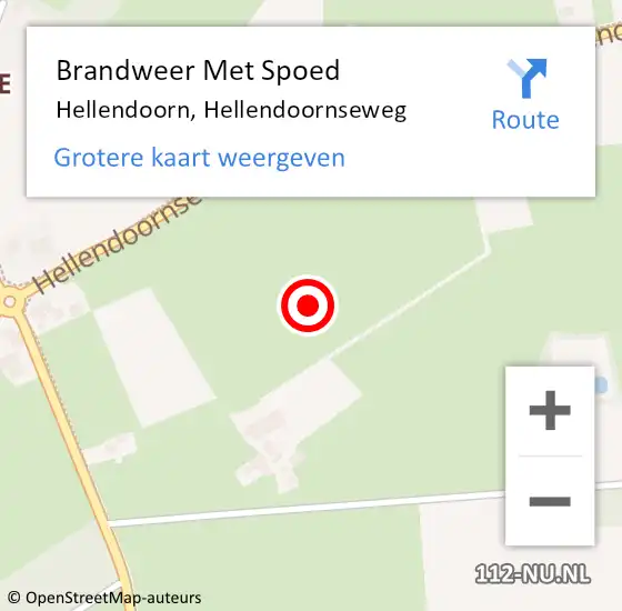 Locatie op kaart van de 112 melding: Brandweer Met Spoed Naar Hellendoorn, Hellendoornseweg op 15 juli 2024 20:10