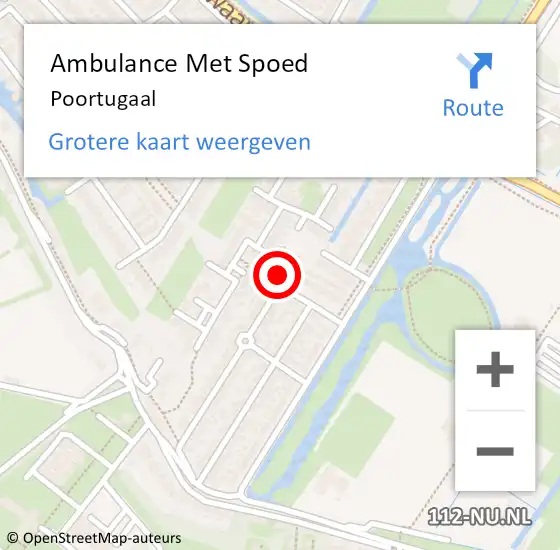 Locatie op kaart van de 112 melding: Ambulance Met Spoed Naar Poortugaal op 17 juli 2024 06:01