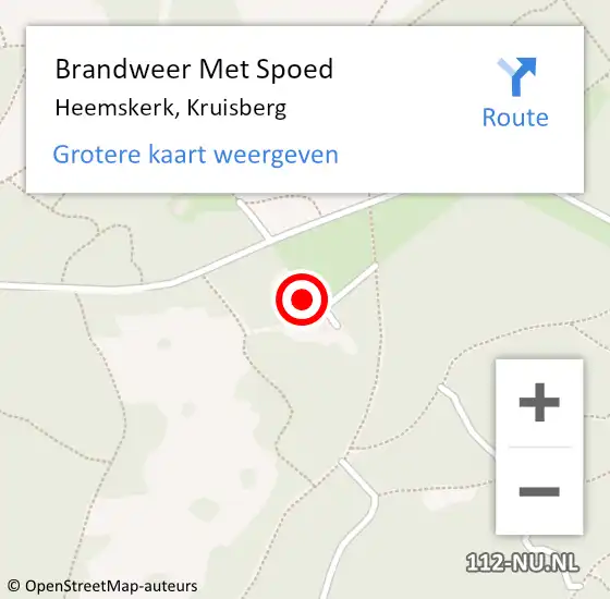 Locatie op kaart van de 112 melding: Brandweer Met Spoed Naar Heemskerk, Kruisberg op 19 juli 2024 00:40