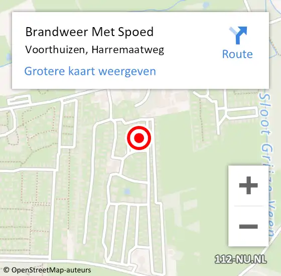 Locatie op kaart van de 112 melding: Brandweer Met Spoed Naar Voorthuizen, Harremaatweg op 20 juli 2024 16:32