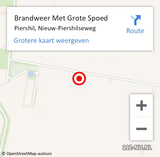 Locatie op kaart van de 112 melding: Brandweer Met Grote Spoed Naar Piershil, Nieuw-Piershilseweg op 20 juli 2024 22:52