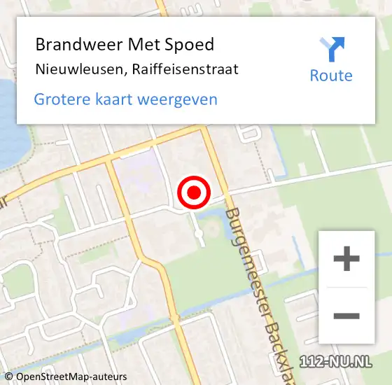 Locatie op kaart van de 112 melding: Brandweer Met Spoed Naar Nieuwleusen, Raiffeisenstraat op 22 juli 2024 02:50