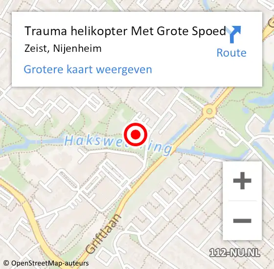Locatie op kaart van de 112 melding: Trauma helikopter Met Grote Spoed Naar Zeist, Nijenheim op 22 juli 2024 08:31