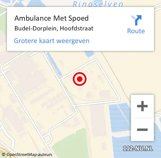 Locatie op kaart van de 112 melding: Ambulance Met Spoed Naar Budel-Dorplein, Hoofdstraat op 25 juli 2024 10:14